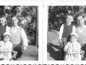 1954 Oct. - Dave, Mary, Dad.jpg